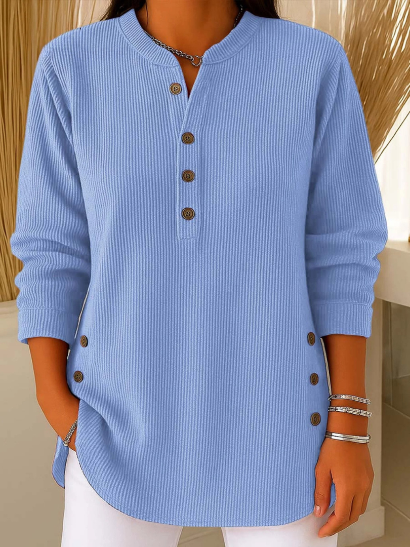 Eden | Henley Tunic with Button Detail