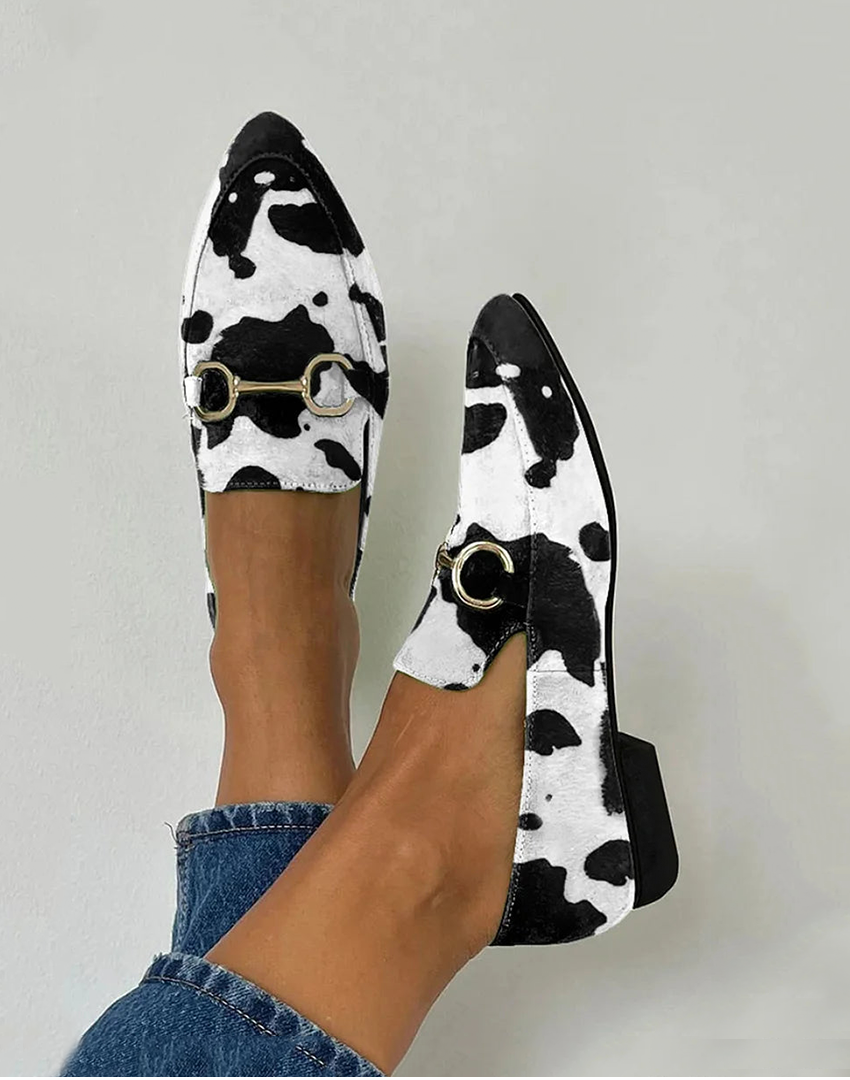 Emeryn™ | Buckle Print Loafers