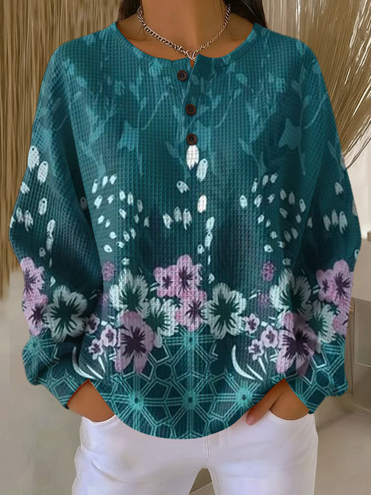 Nora™ - Pullover with Floral Pattern