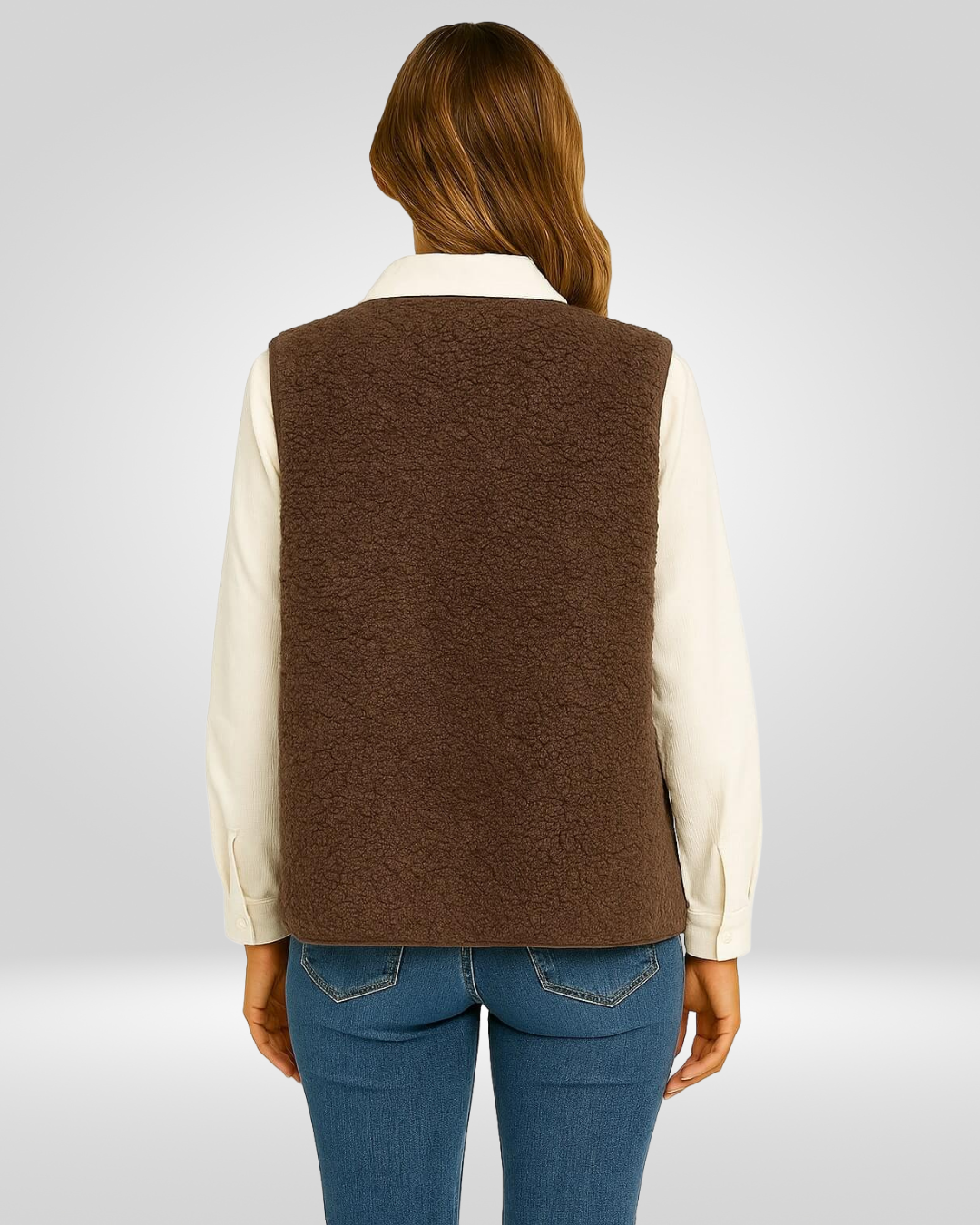 ELLA | Soft Wool Warm Vest with Buttons