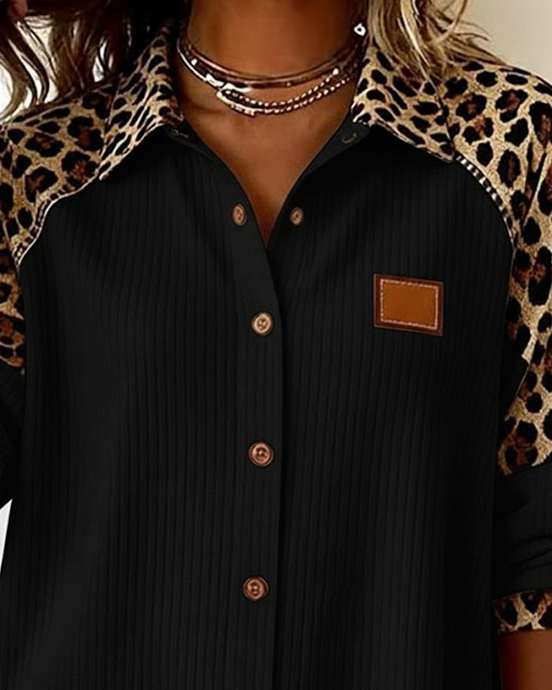 Stylish Shirt with Leopard Print