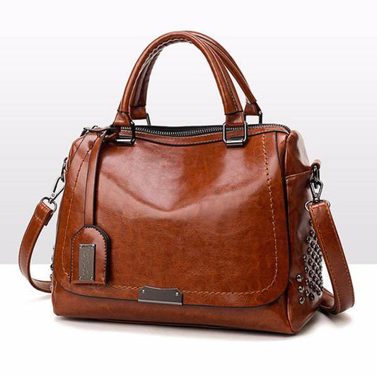 Sophia - Vintage Elegance Leather Crossbody Bag