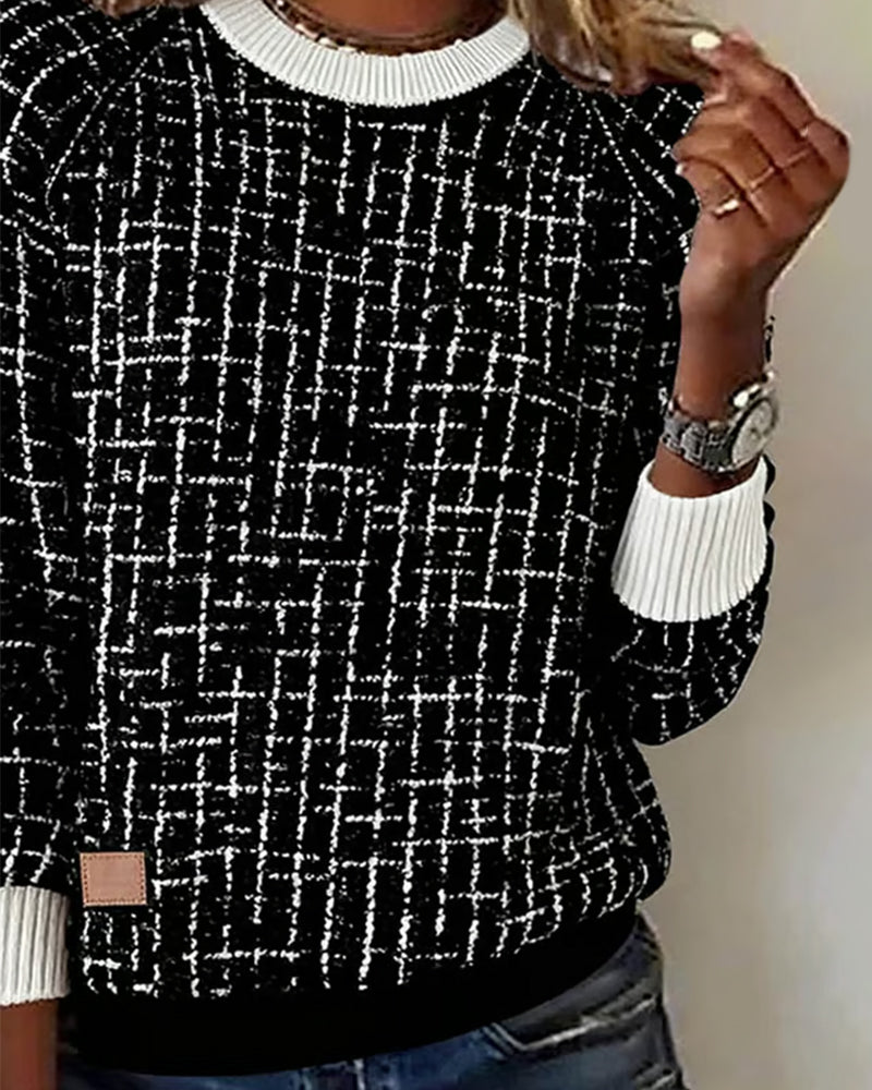 Lydia  | Casual Checked Sweater