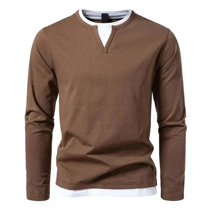 Alwin | Premium long-sleeve shirt made of combed cotton
