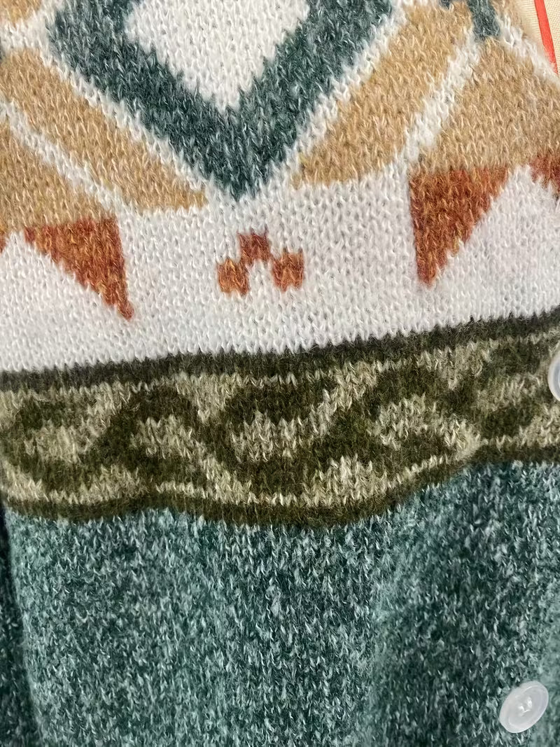 Nordic Folk Knit Cardigan