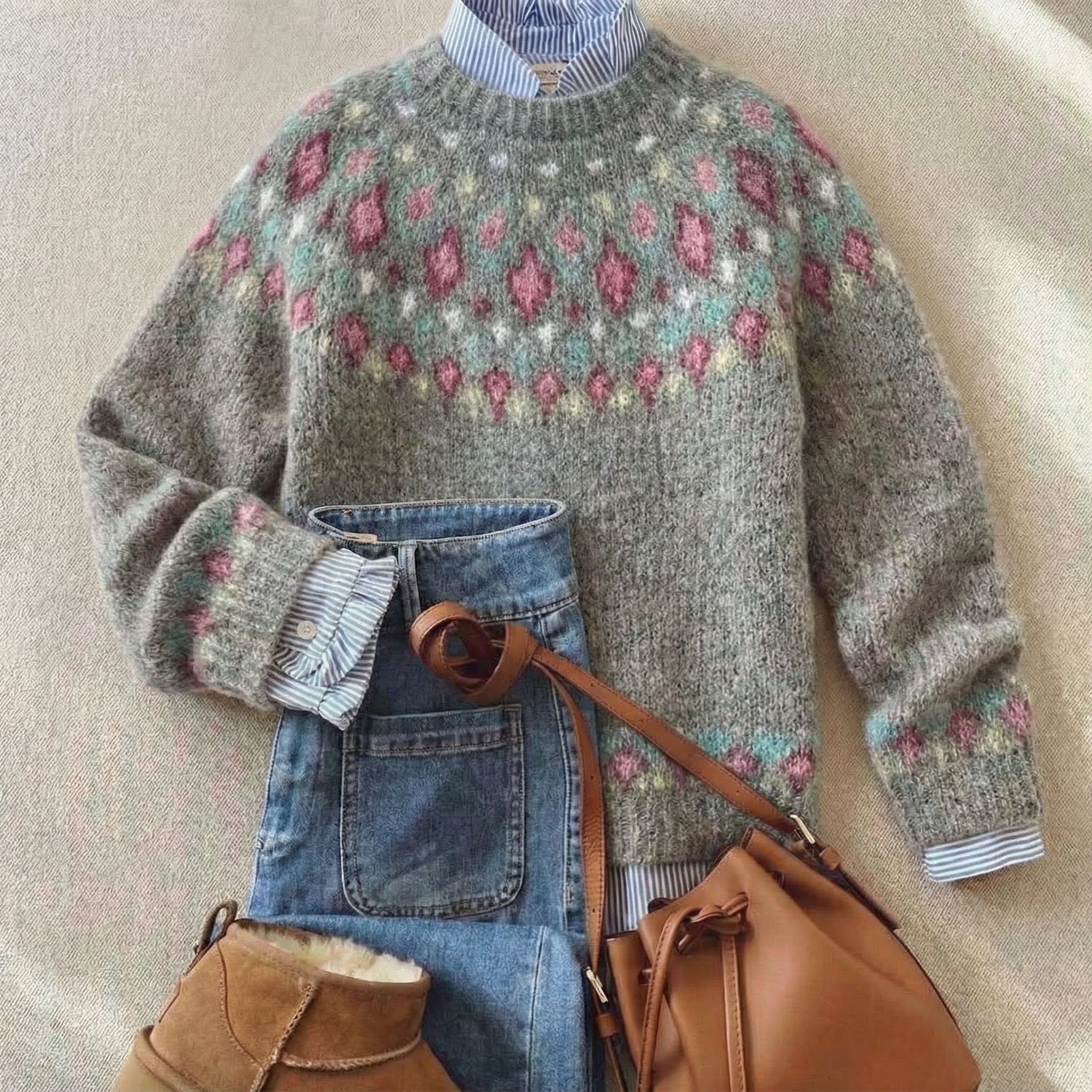 Donna™ | Classic Vintage Knit Sweater
