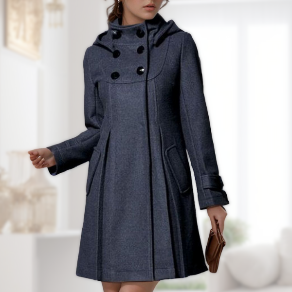 Adella™ | Elegant Hooded Pocket Jacket