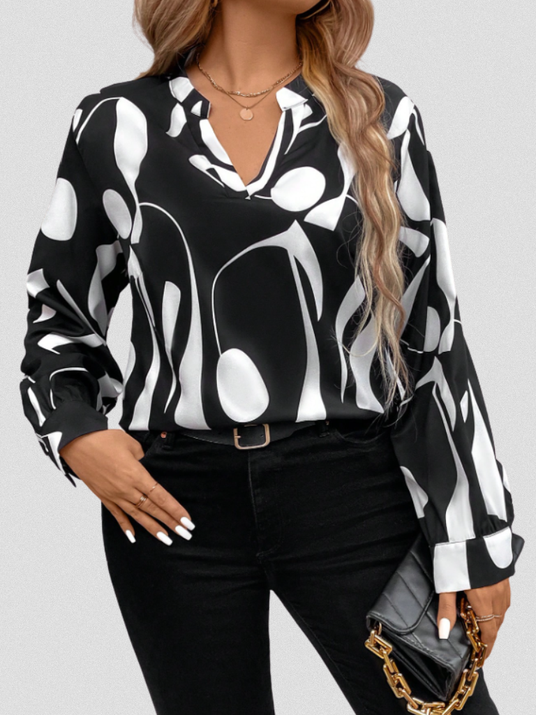 June | LYRA SATIN LOOK BLOUSE