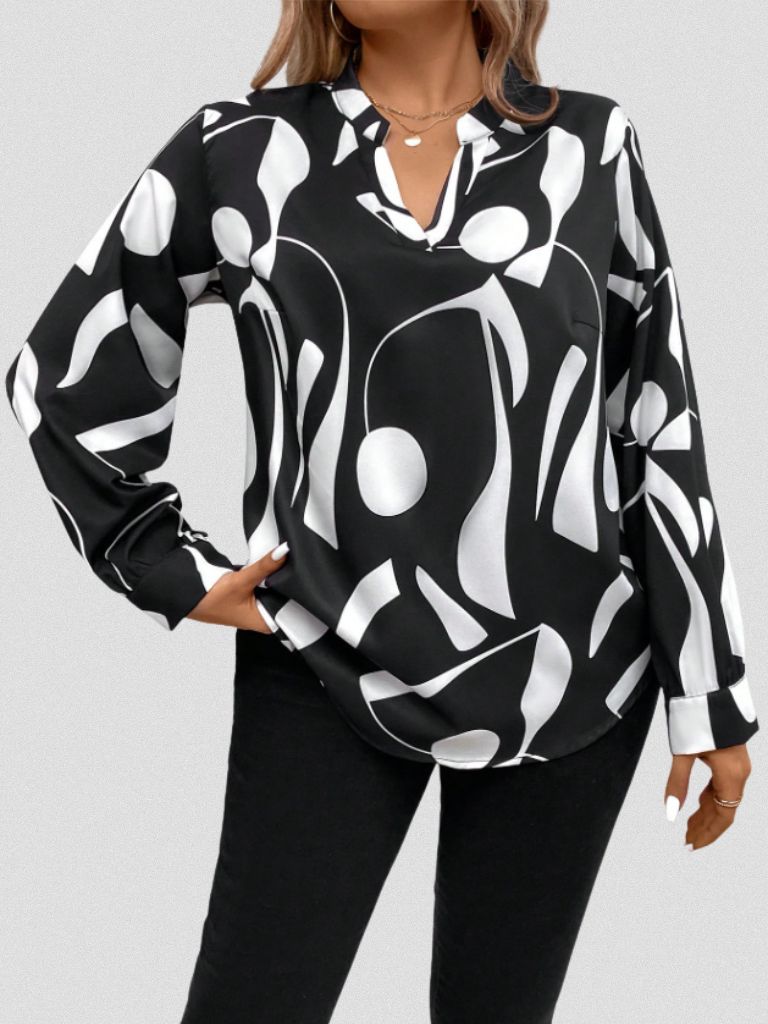 June | LYRA SATIN LOOK BLOUSE