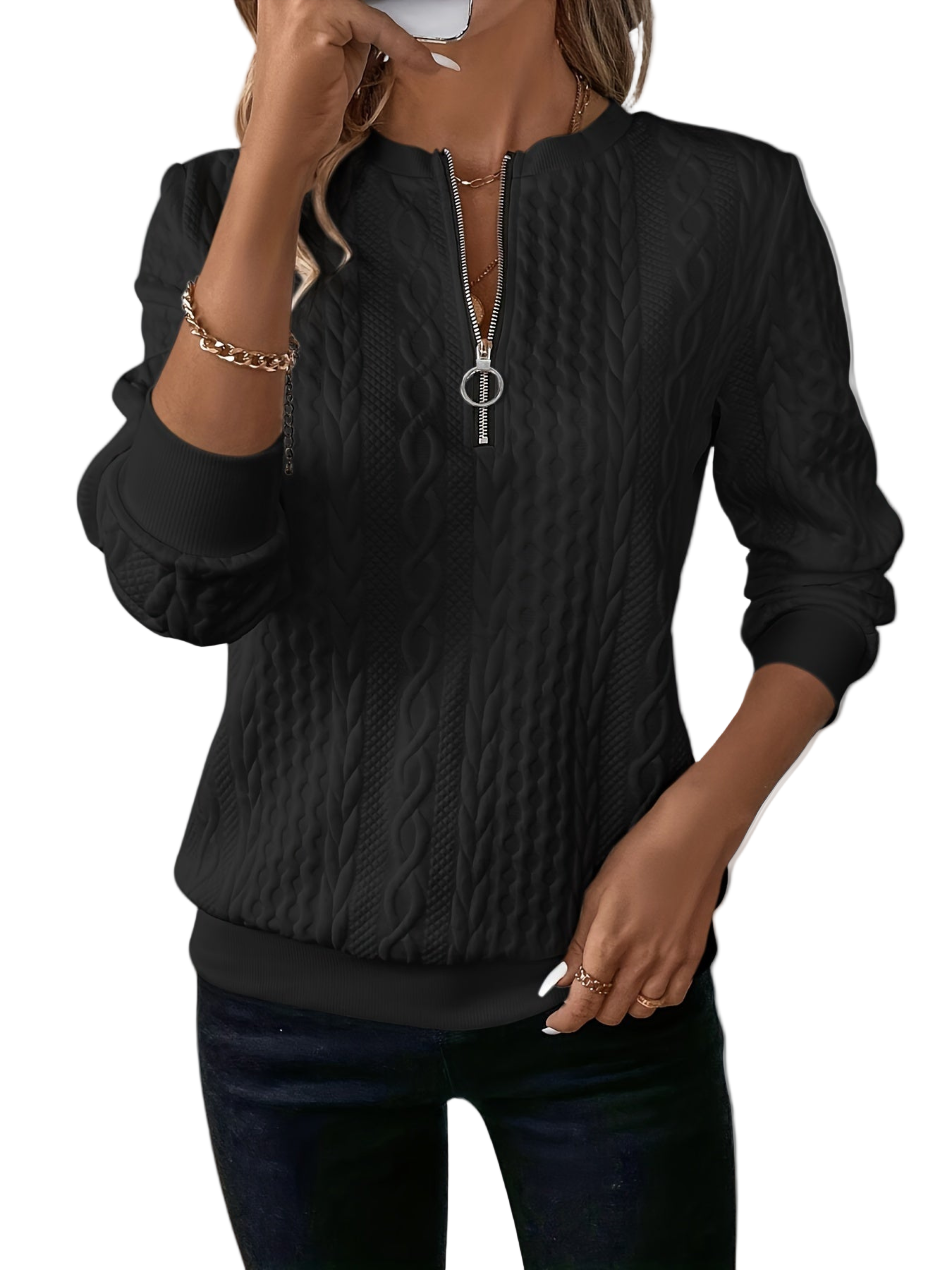 LIORA | Cable Knit Sweater