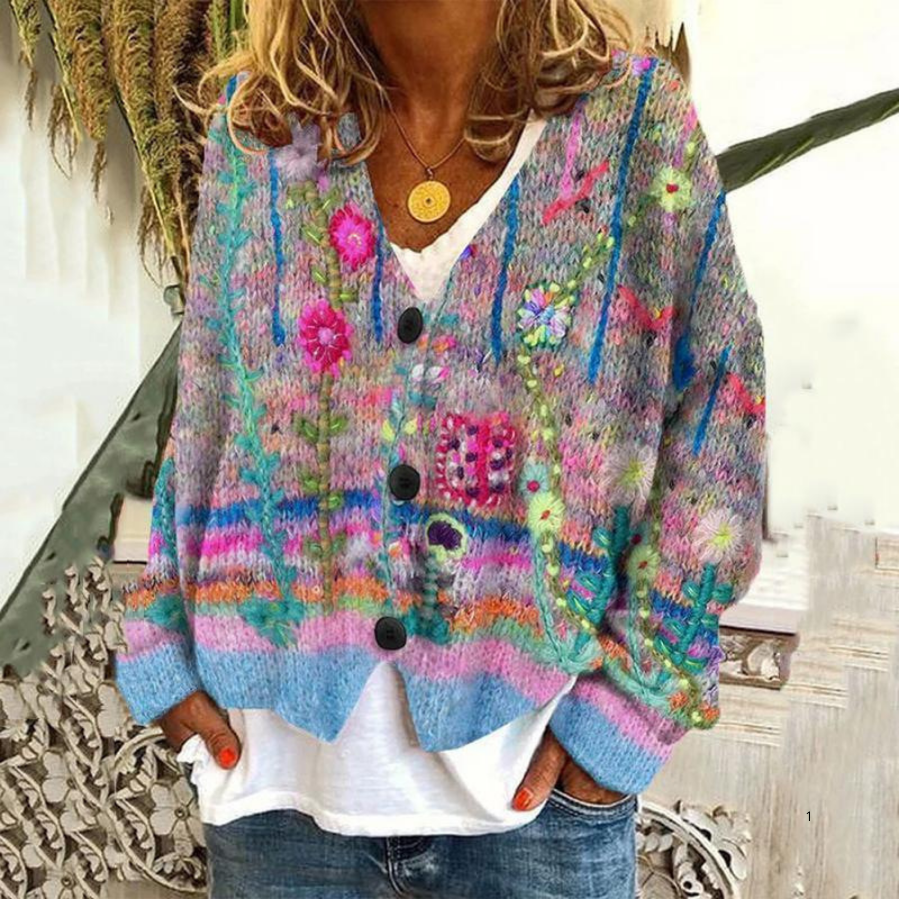 Floral Meadow Cardigan