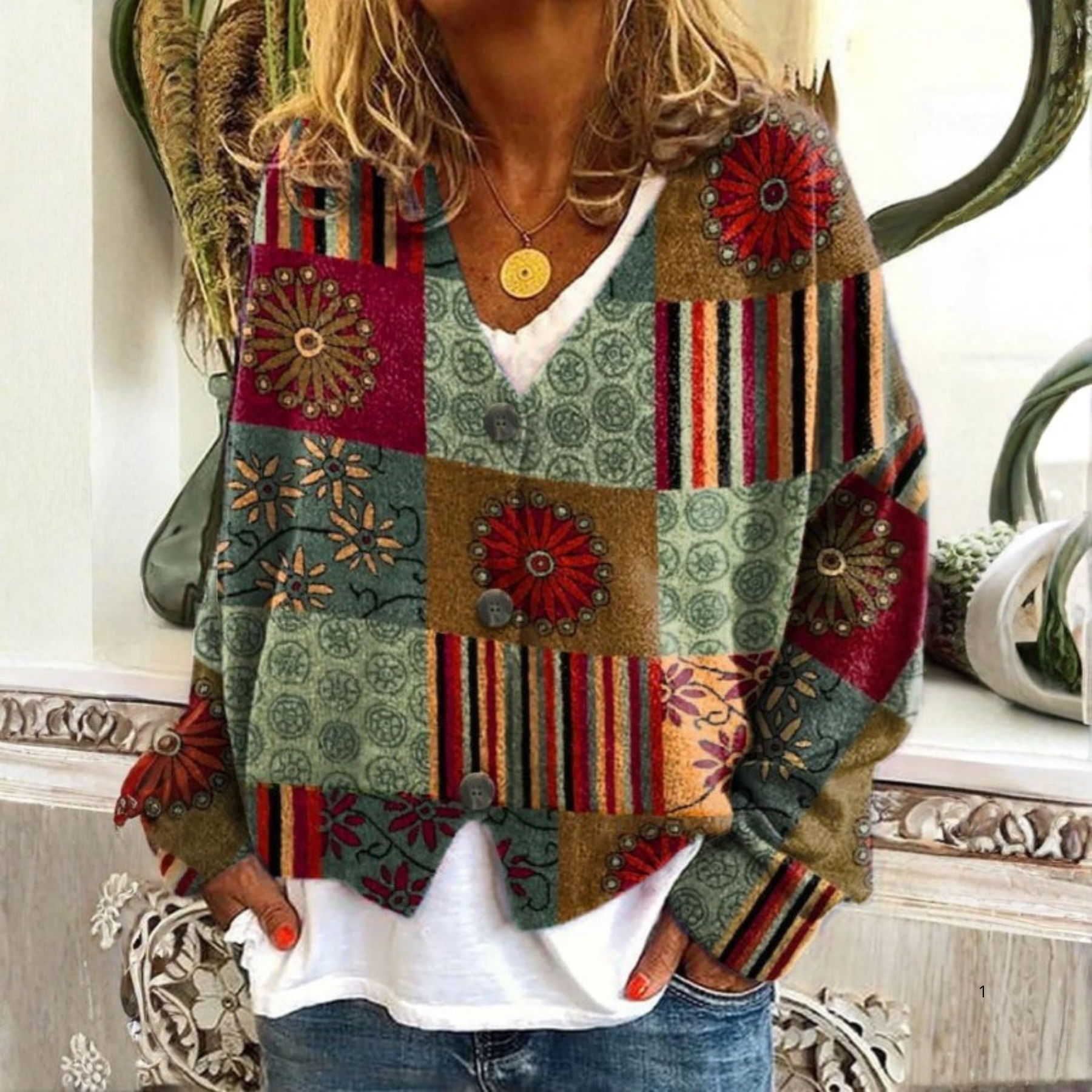 Boho Patchwork Cardigan