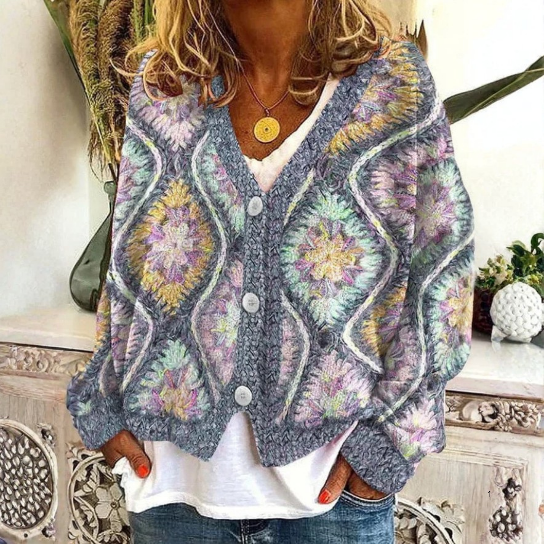 Pastel Blossom Cardigan