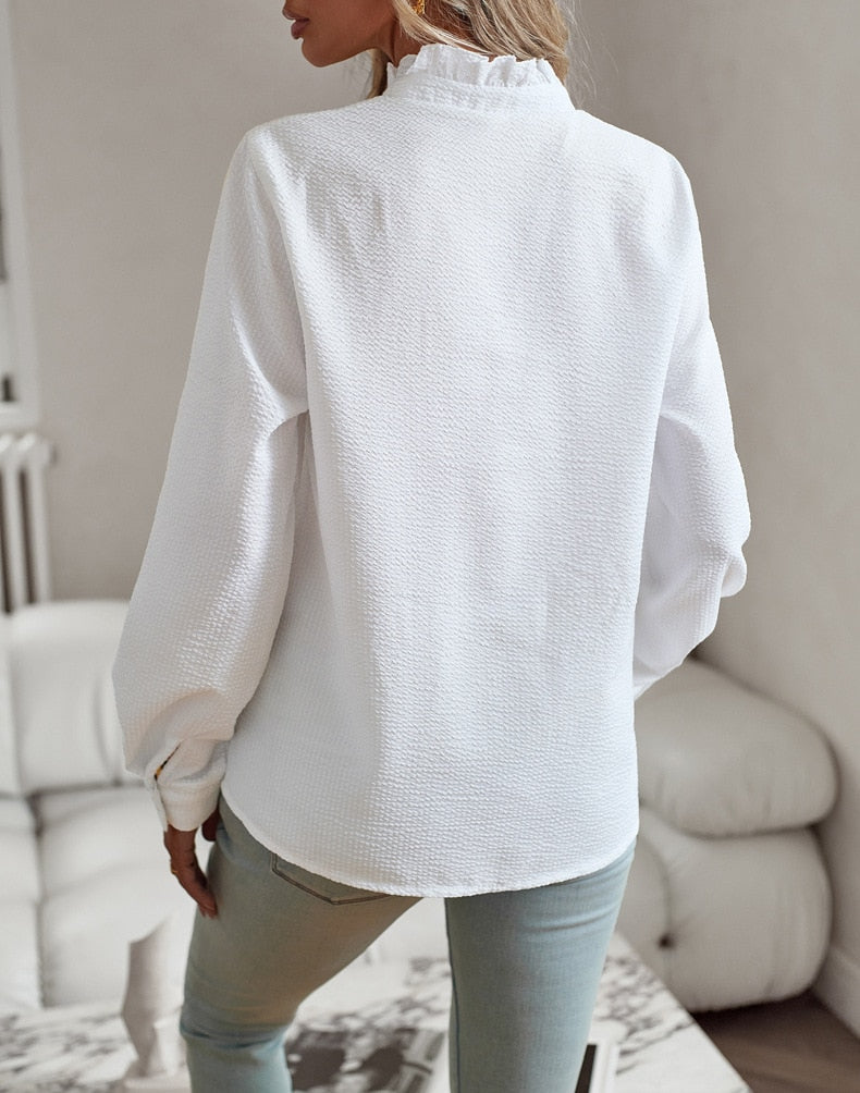 Agnete - Chic Striped Blouse