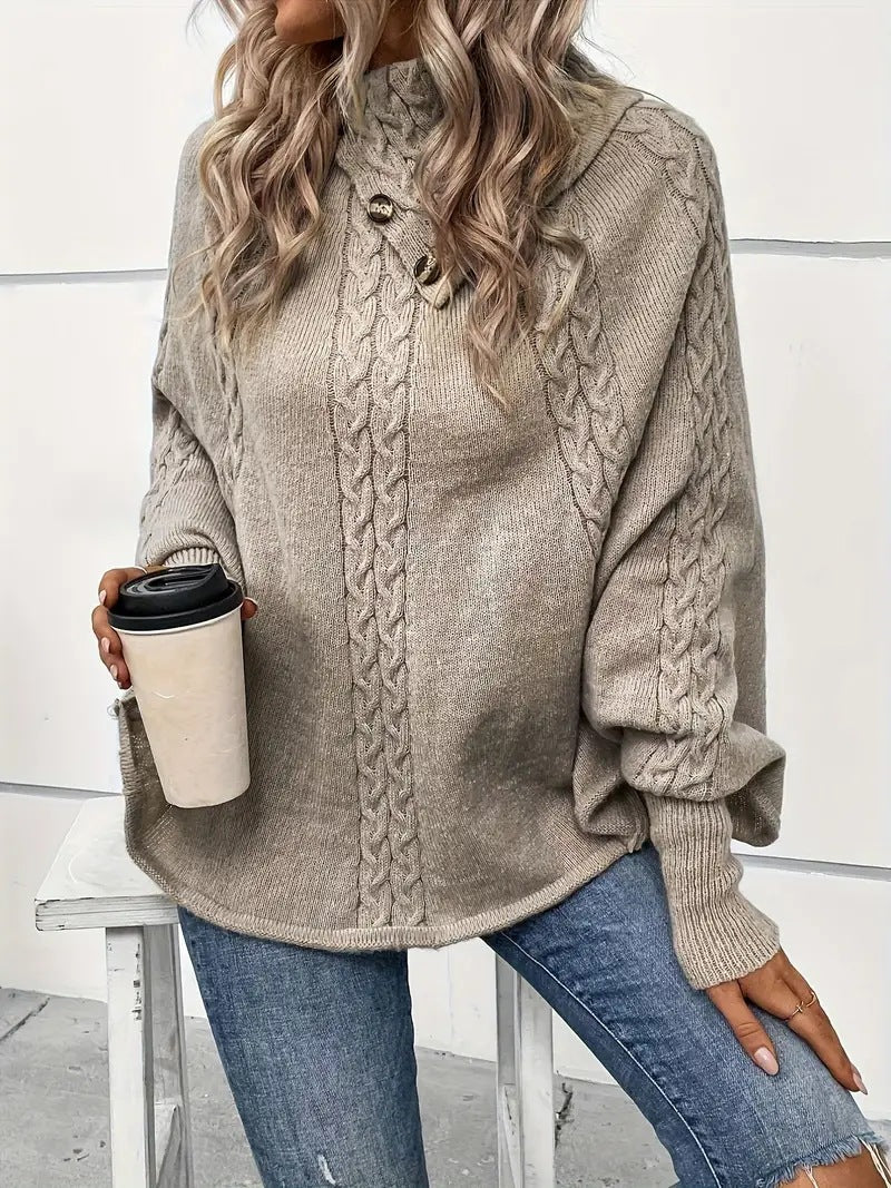 Lydia™ | Cozy Knit Button Sweater
