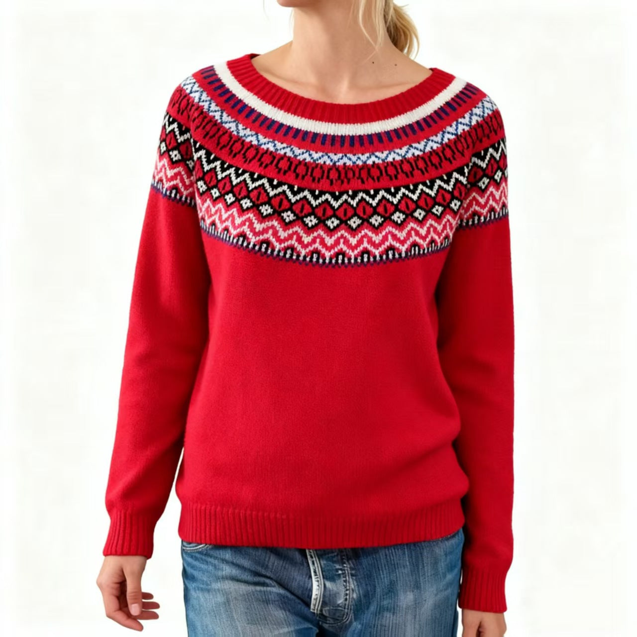Lydia™ | Winter Pattern Sweater