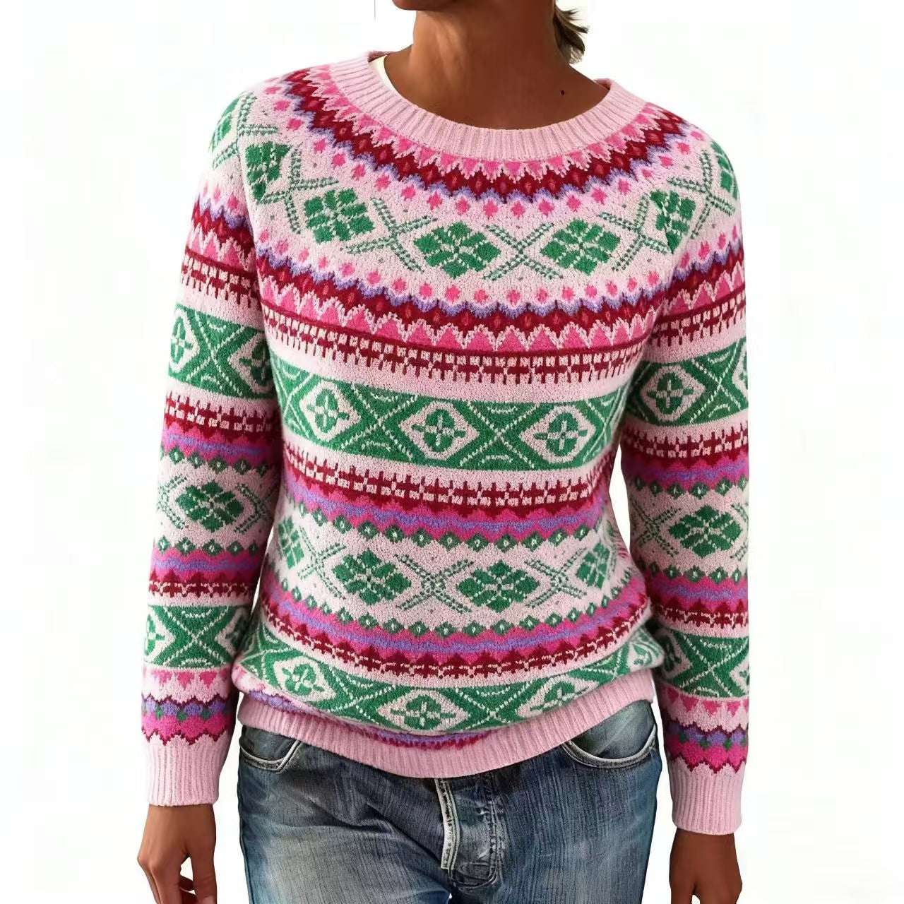 Lydia™ | Nordic Heritage Knit Sweater