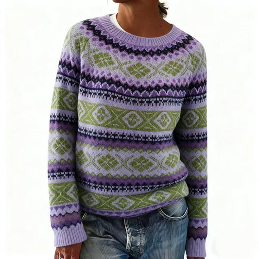 Lydia™ | Nordic Heritage Knit Sweater