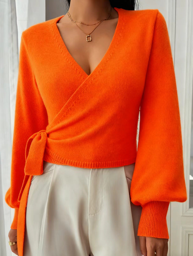 Lydia™ | SoftKnit Wrap Elegance Top