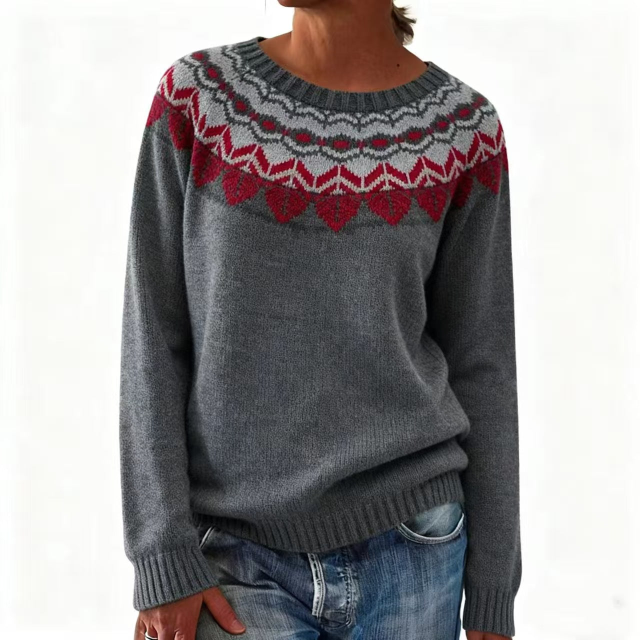 Lydia™ | Winter Pattern Sweater
