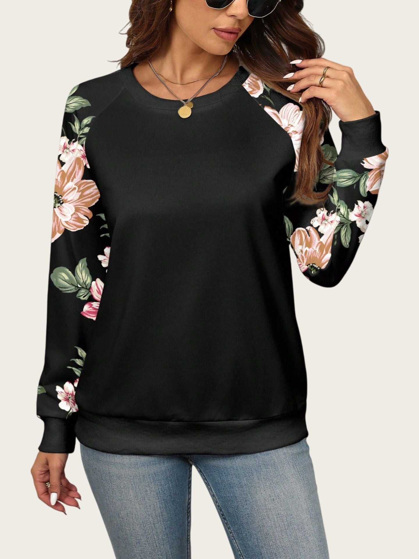 Lydia™ | Blossom Contrast Sweatshirt