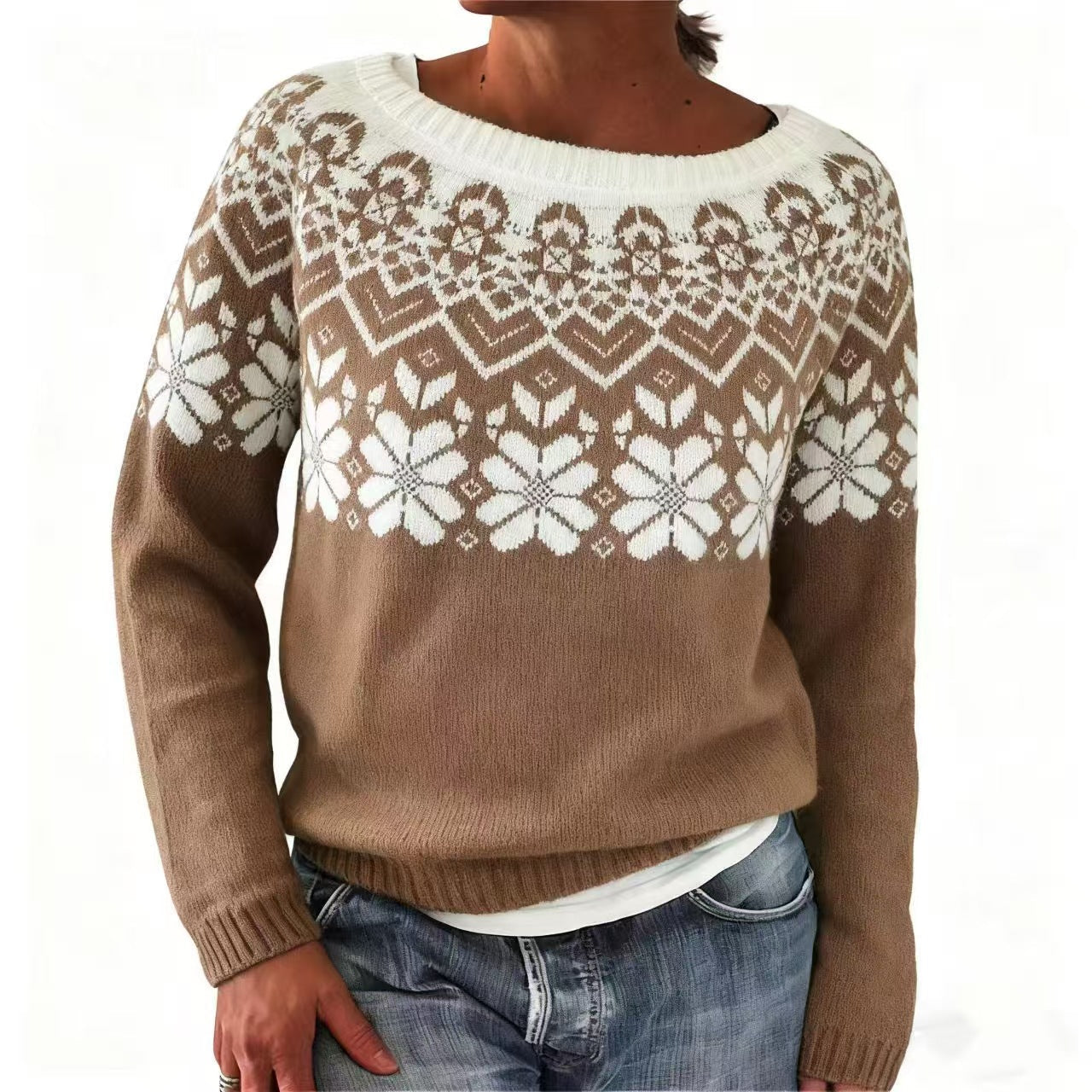 Lydia™ | Winter Pattern Sweater