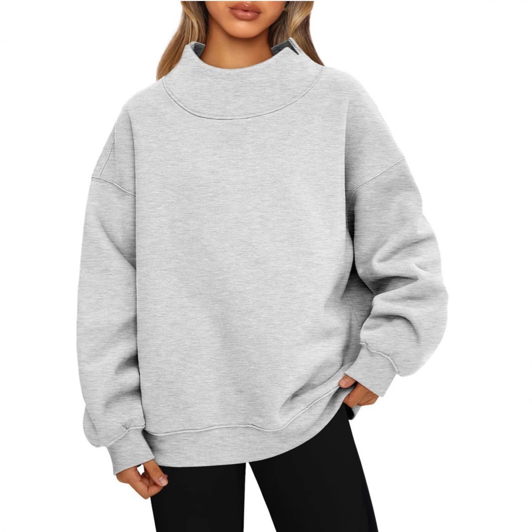 Lydia™ | Essential High Collar Sweatshirt