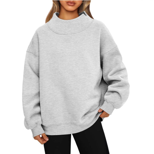 Lydia™ | Essential High Collar Sweatshirt