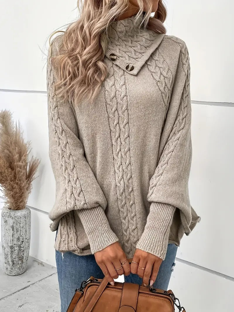 Lydia™ | Cozy Knit Button Sweater