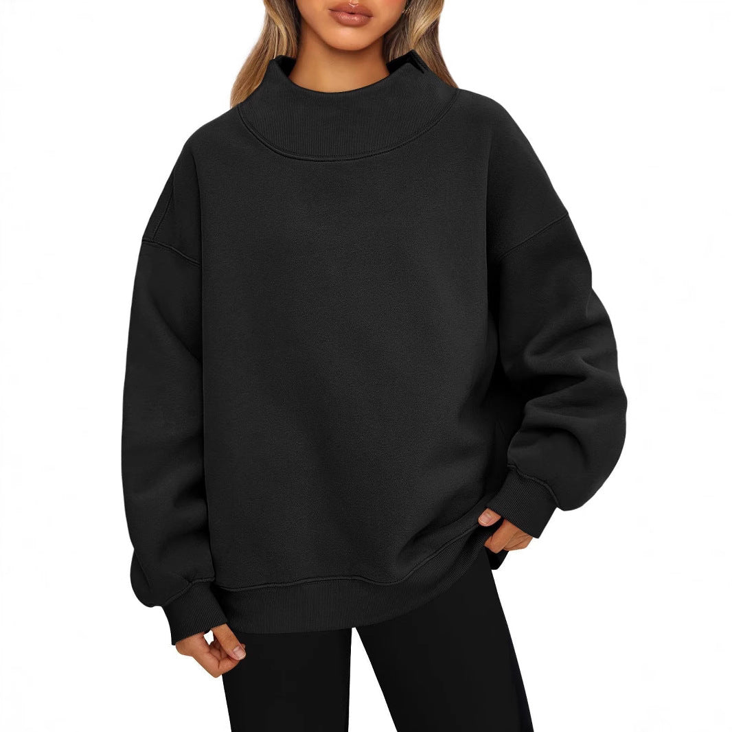 Lydia™ | Essential High Collar Sweatshirt
