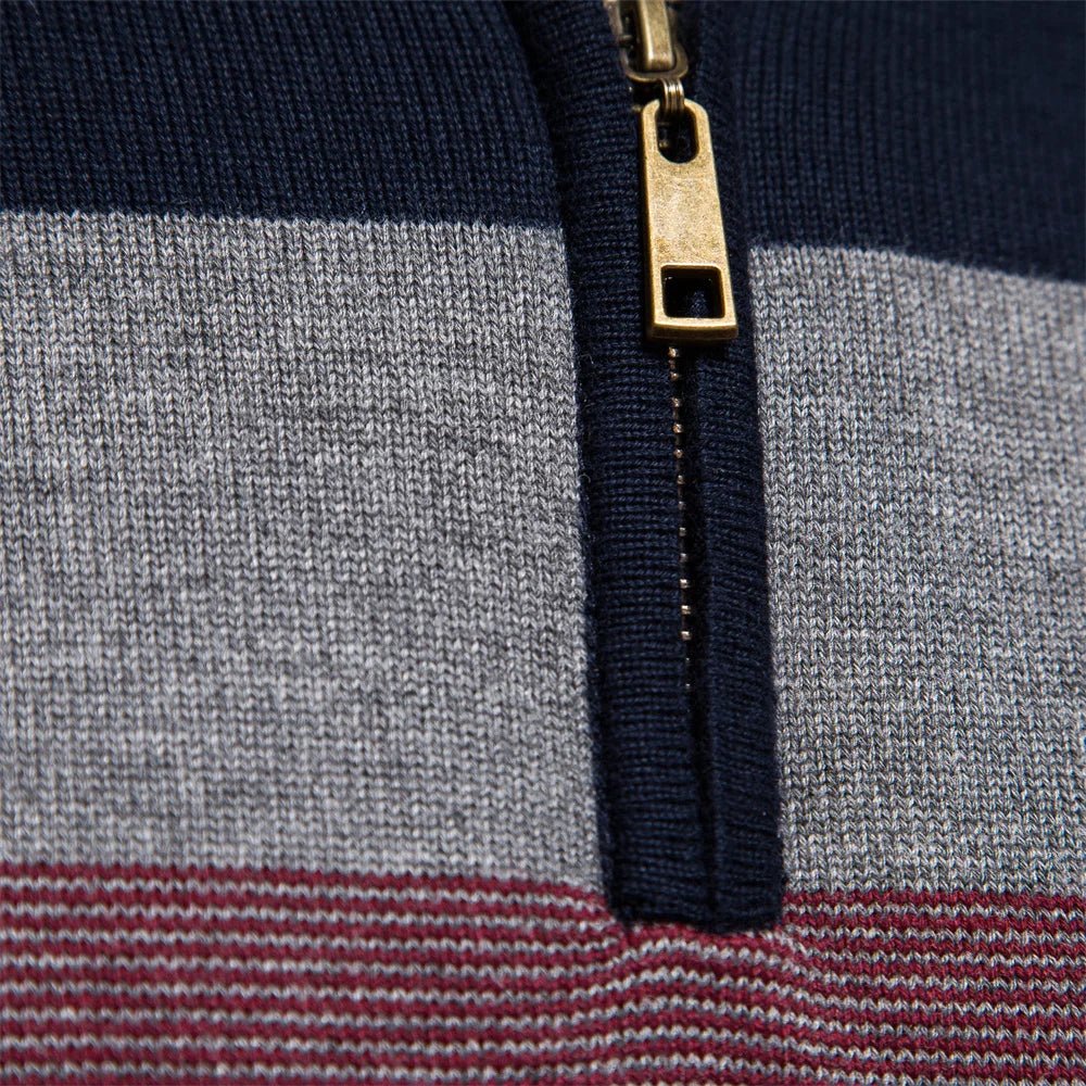 David | Stylish sweater with stand-up collar