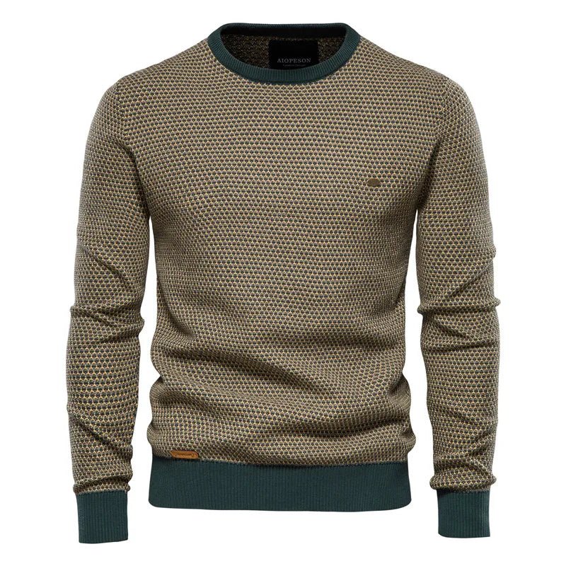 Jonathan | Men's pullover with diamond pattern