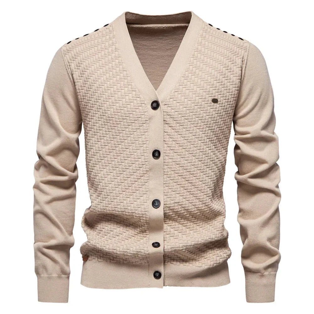 Michael | Warm Men's Cardigan with V-Neck