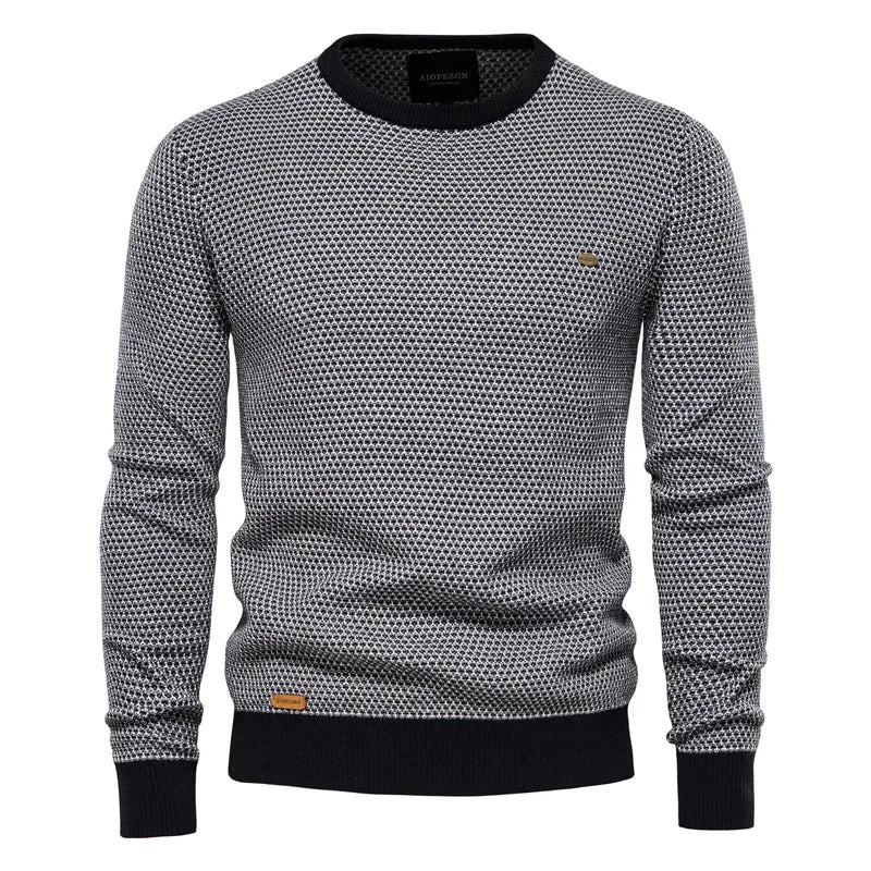 Jonathan | Men's pullover with diamond pattern