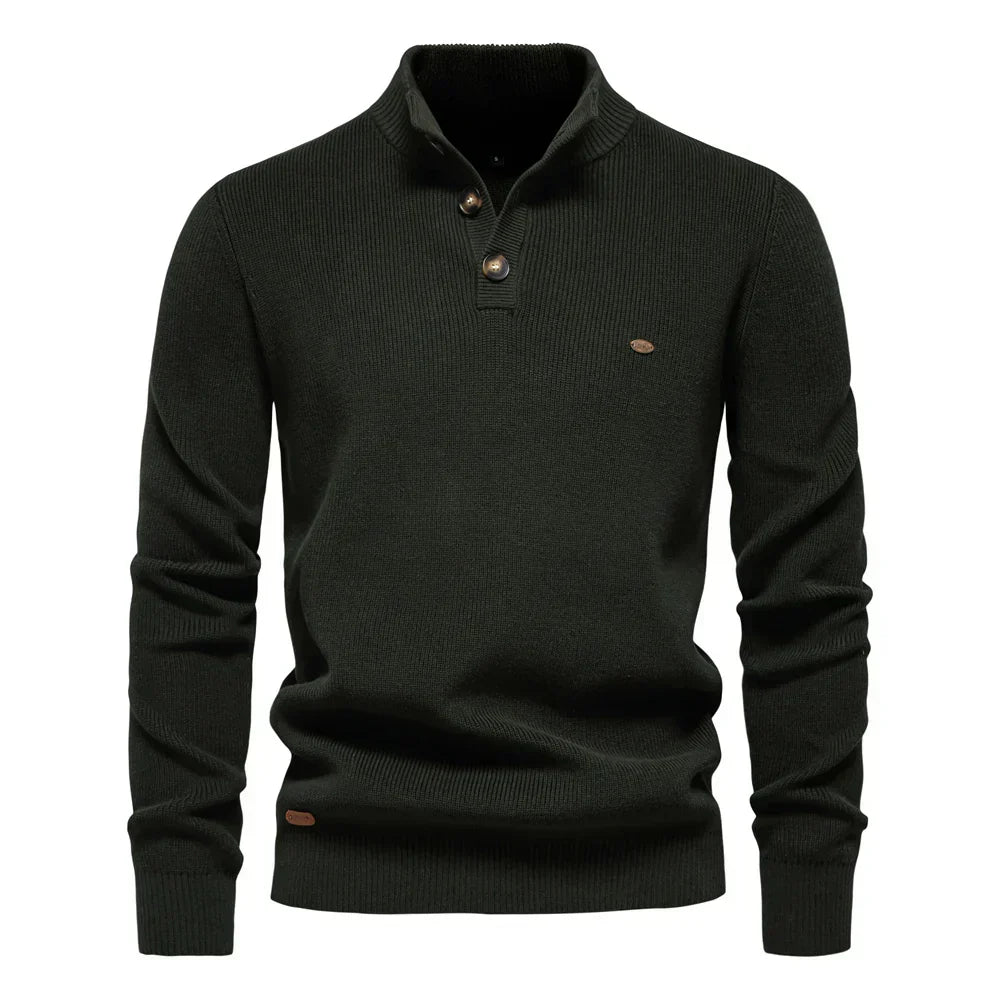 Andrew | Stylish men's sweater with button detailing