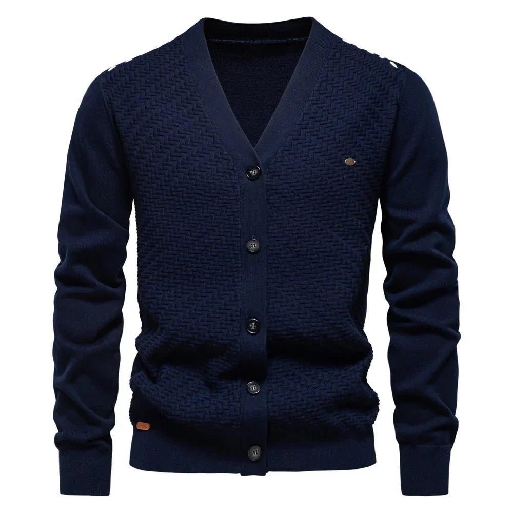Michael | Warm Men's Cardigan with V-Neck