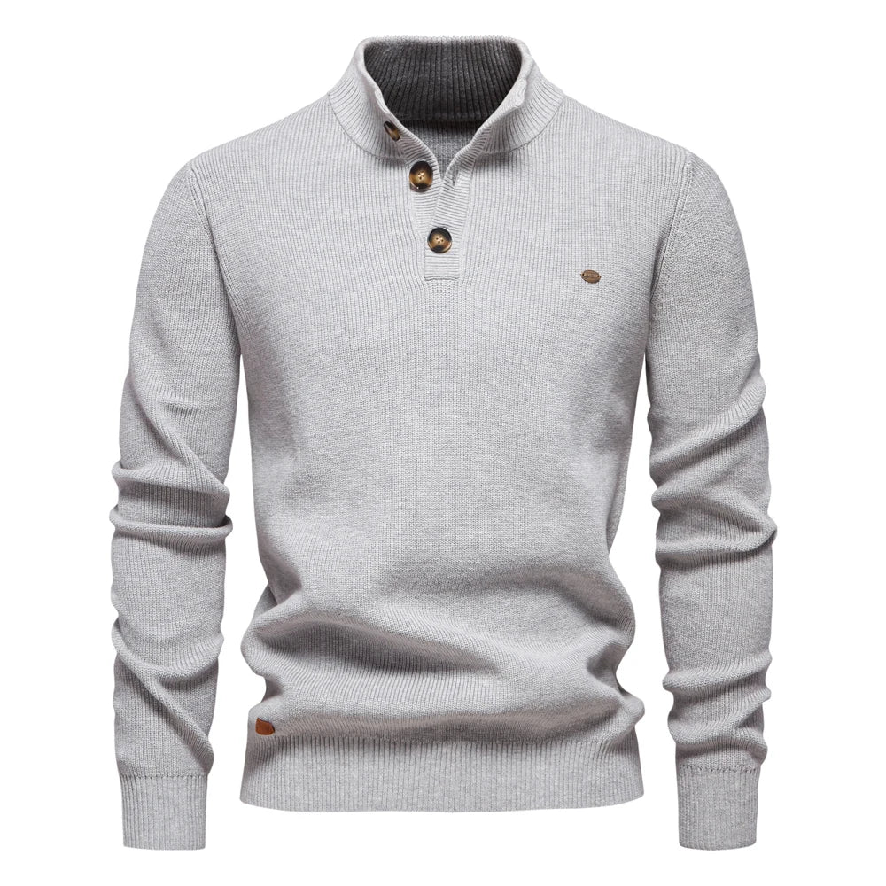 Andrew | Stylish men's sweater with button detailing