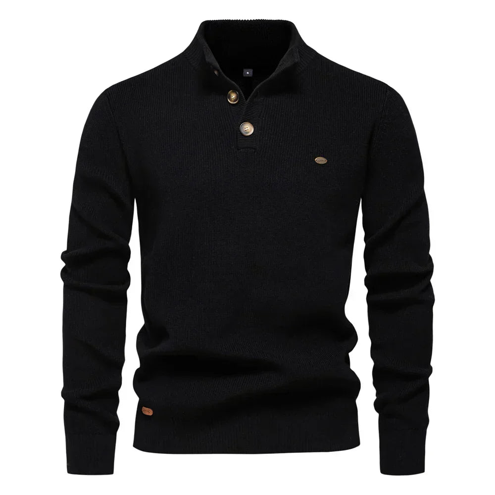 Andrew | Stylish men's sweater with button detailing