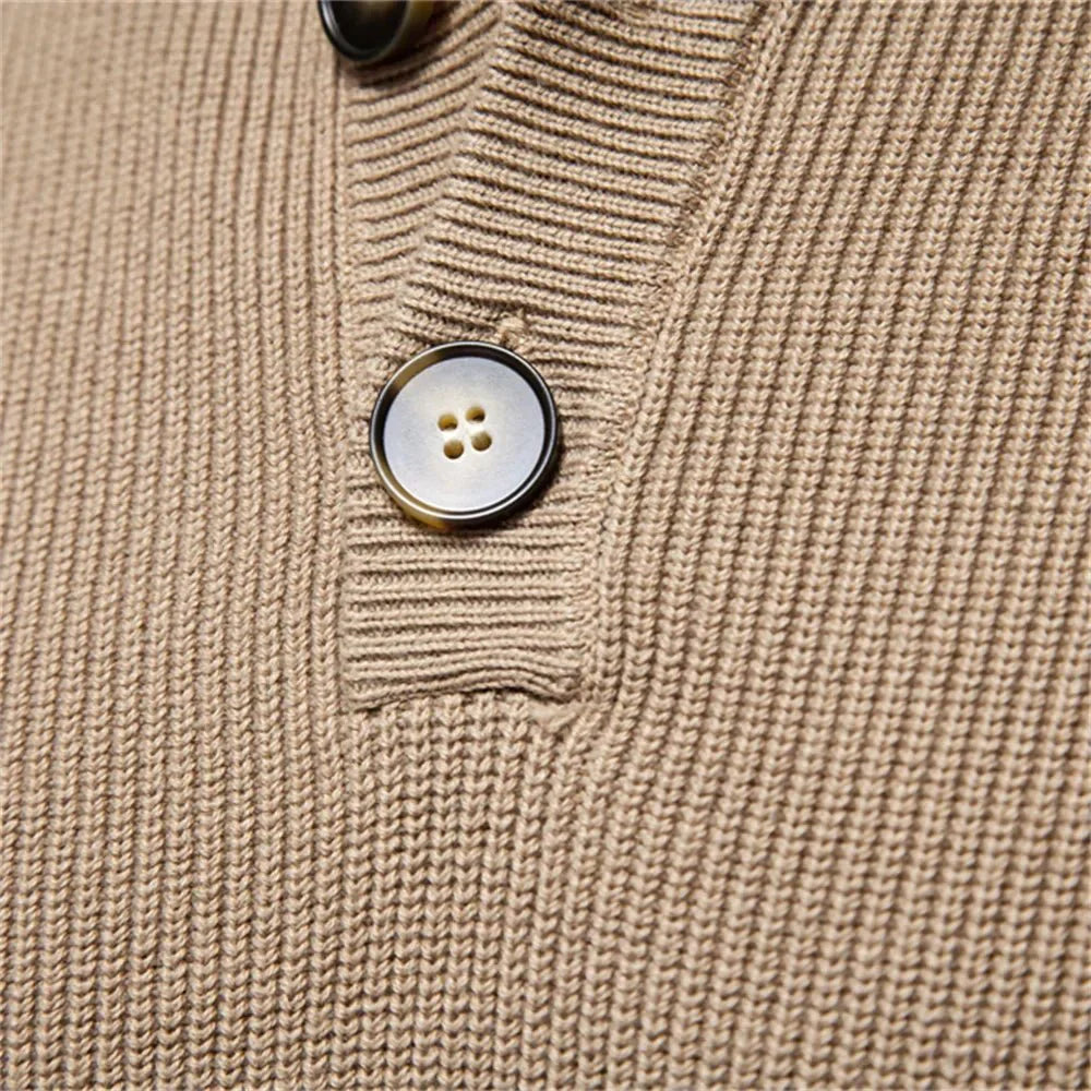 Andrew | Stylish men's sweater with button detailing