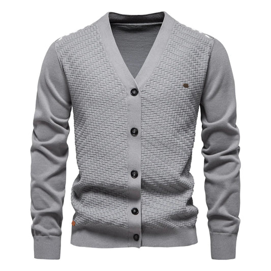 Michael | Warm Men's Cardigan with V-Neck