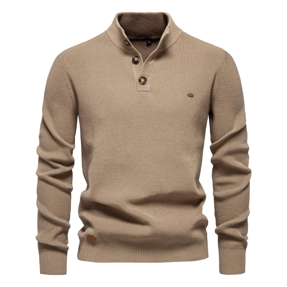 Andrew | Stylish men's sweater with button detailing