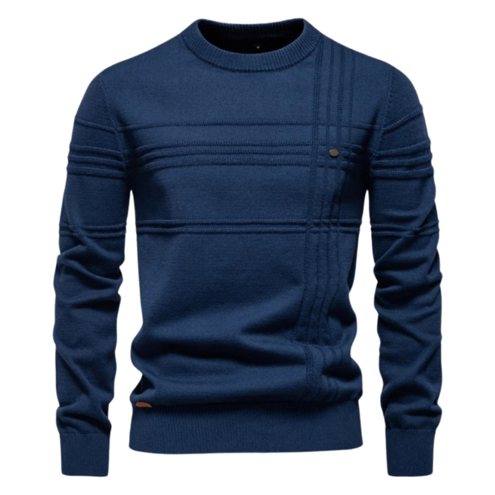 Logan | Stylish men's pullover with a plaid design