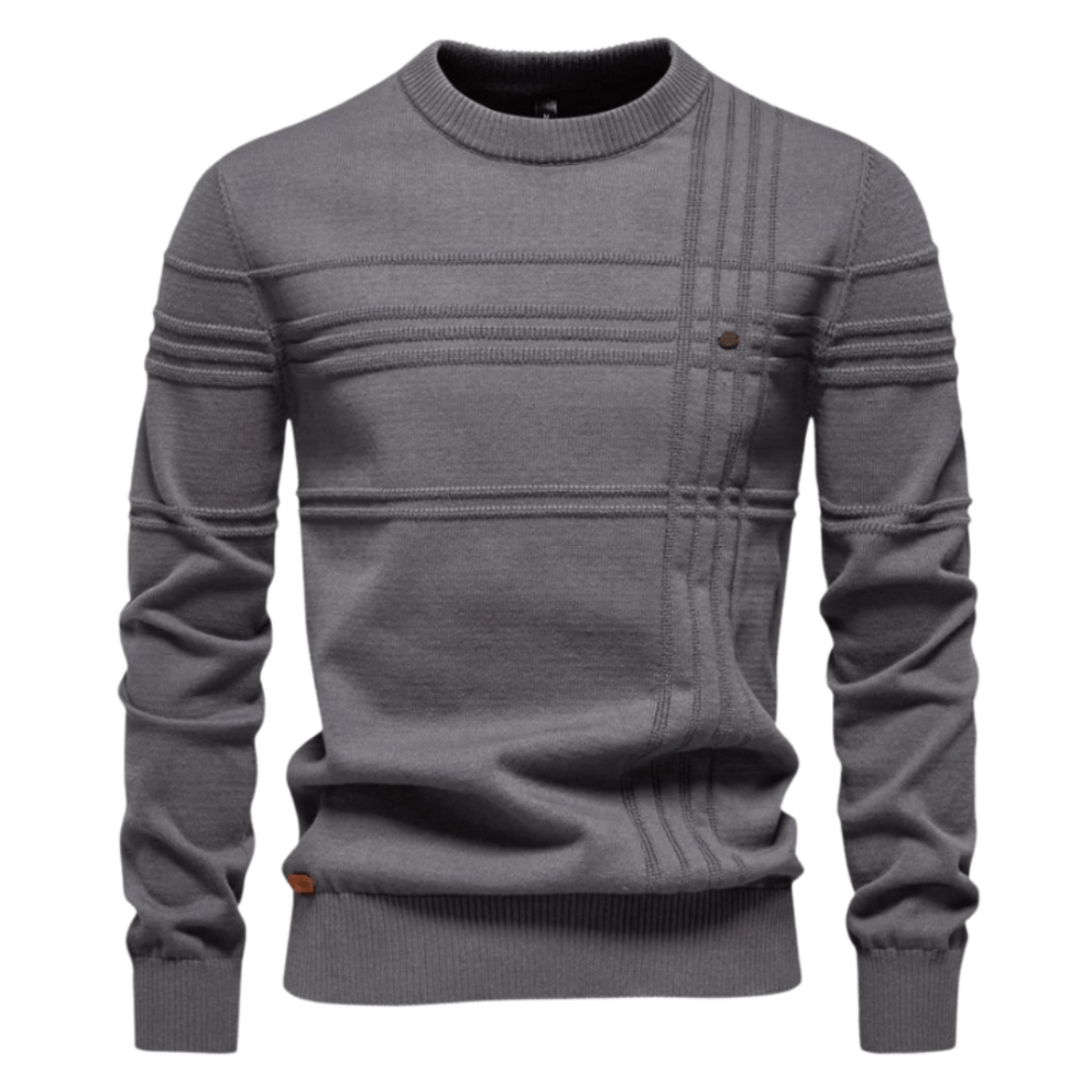 Logan | Stylish men's pullover with a plaid design