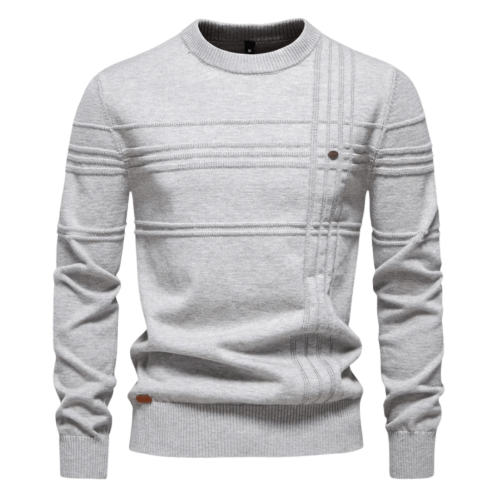 Logan | Stylish men's pullover with a plaid design