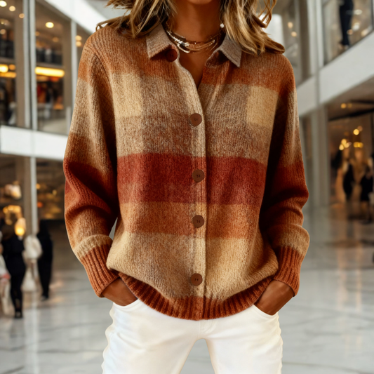 Audrey™ - Timeless Tartan Cardigan