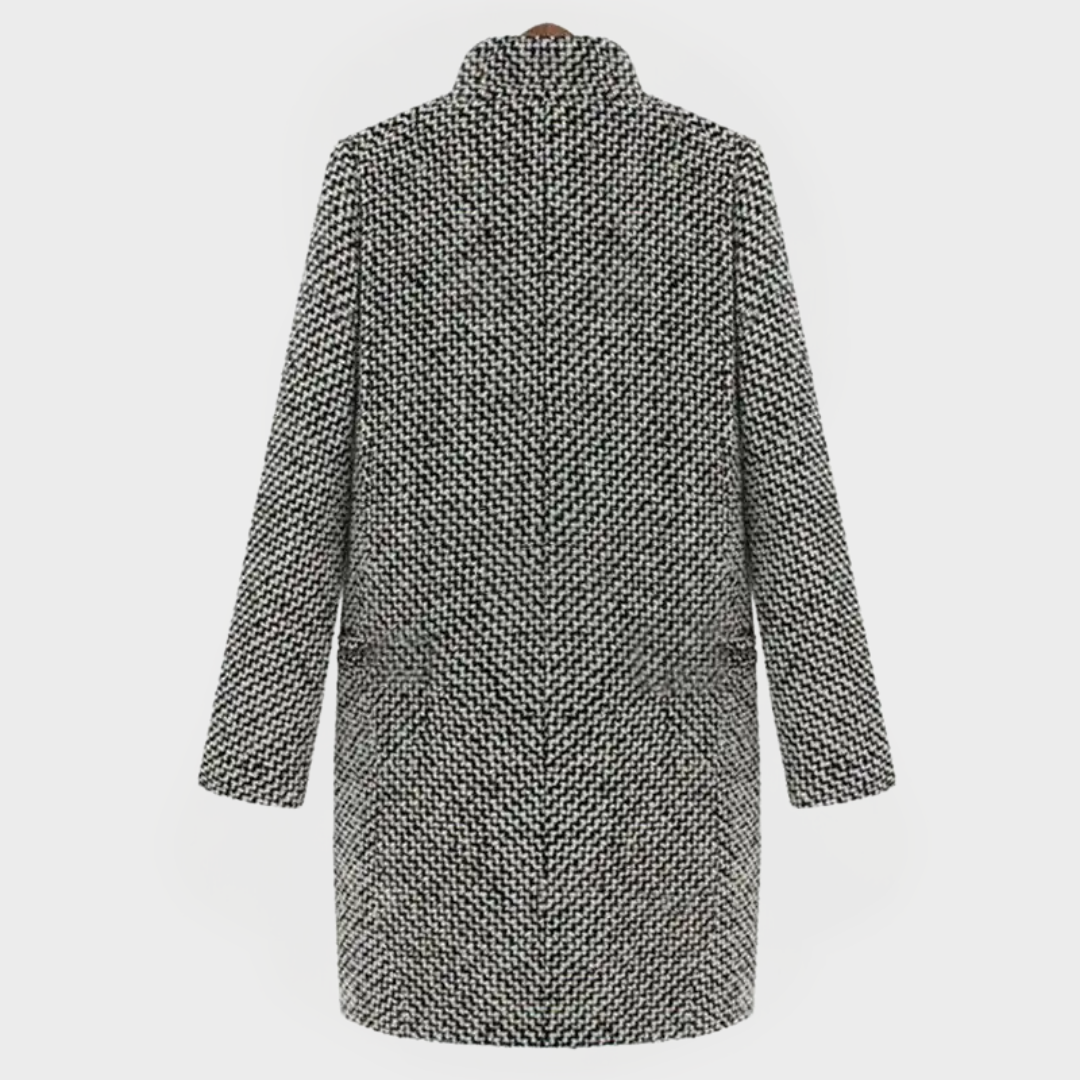 CHELSEA™ | Long Checked Coat
