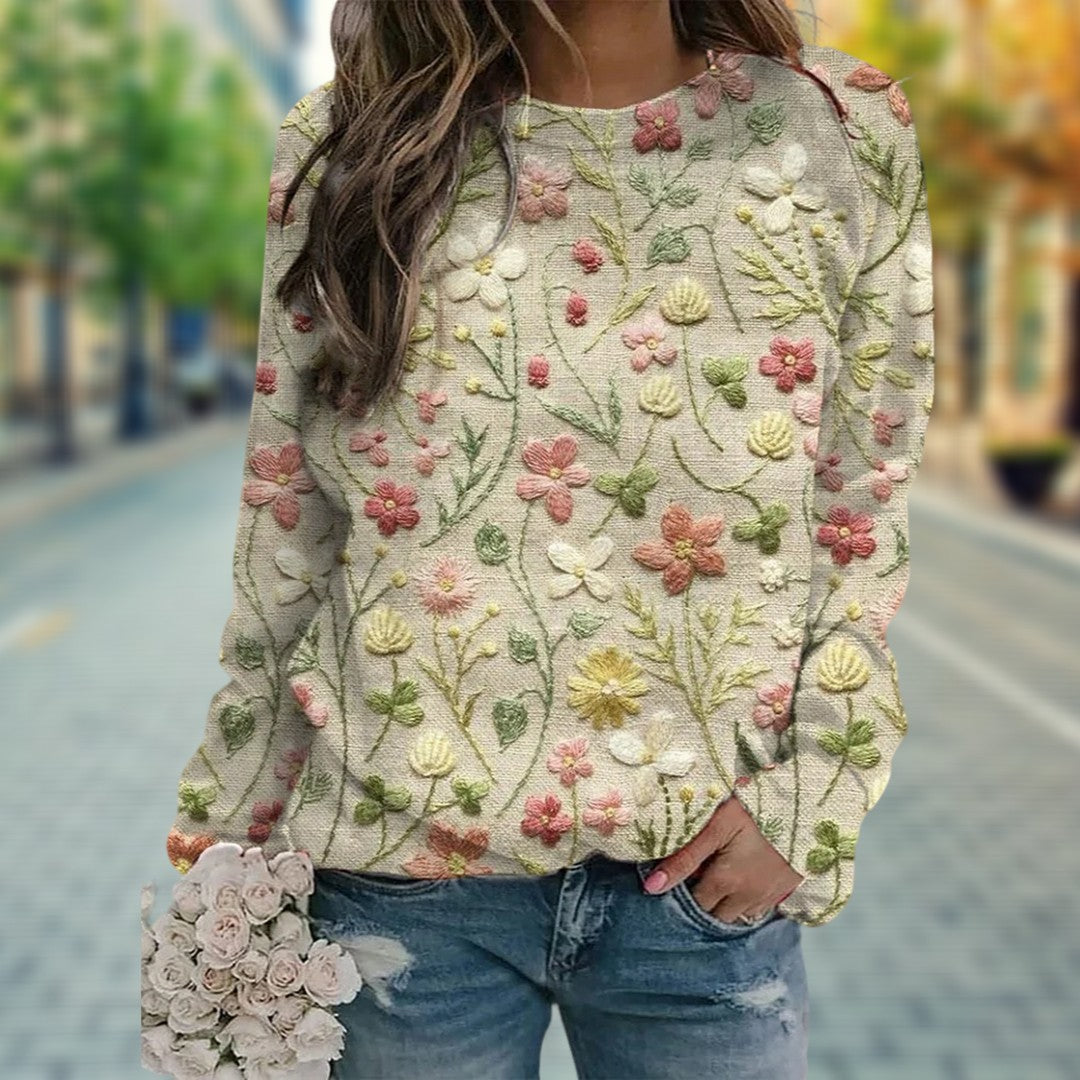 Lydia™ | Floral Pattern Pullover for Women