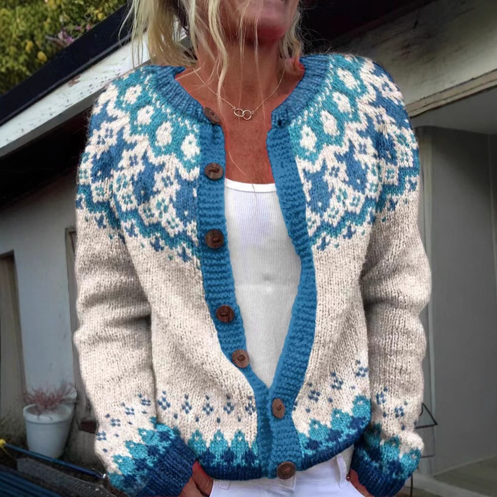 Lydia Porter™ | Nordic Hand-Knitted Heritage Cardigan
