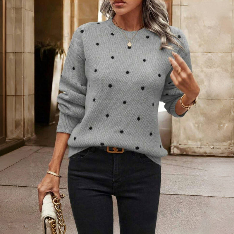 Lydia™ | Polka Dot Knitted Sweater