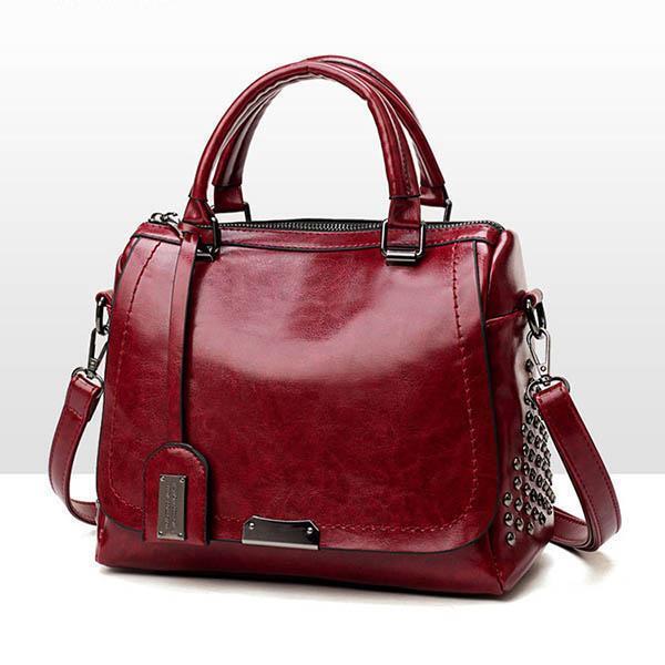 Sophia - Vintage Elegance Leather Crossbody Bag